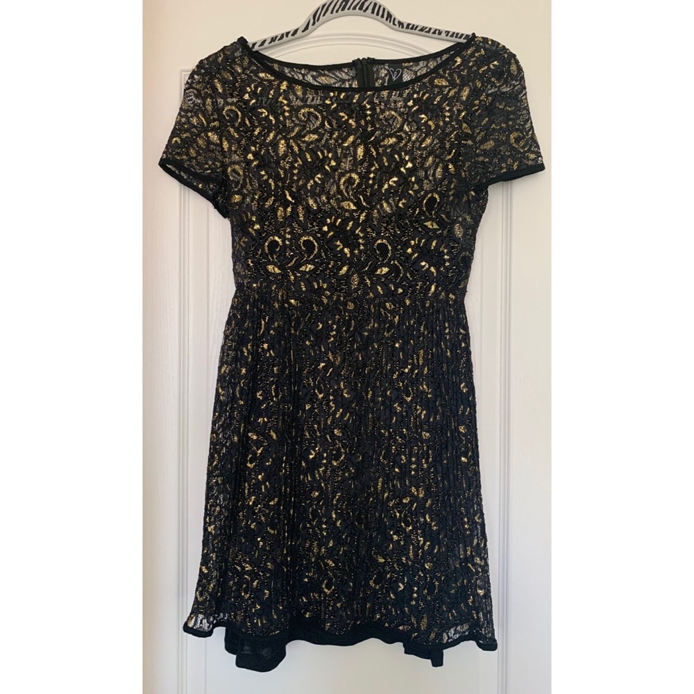 Black and Gold Dress